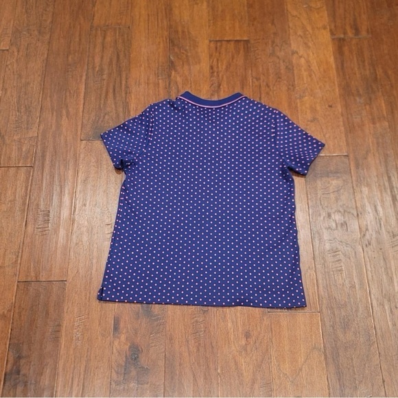 Medium Women’s Blue Polka Dot Polo T-Shirt - Excellent Condition! - Picture 2 of 7